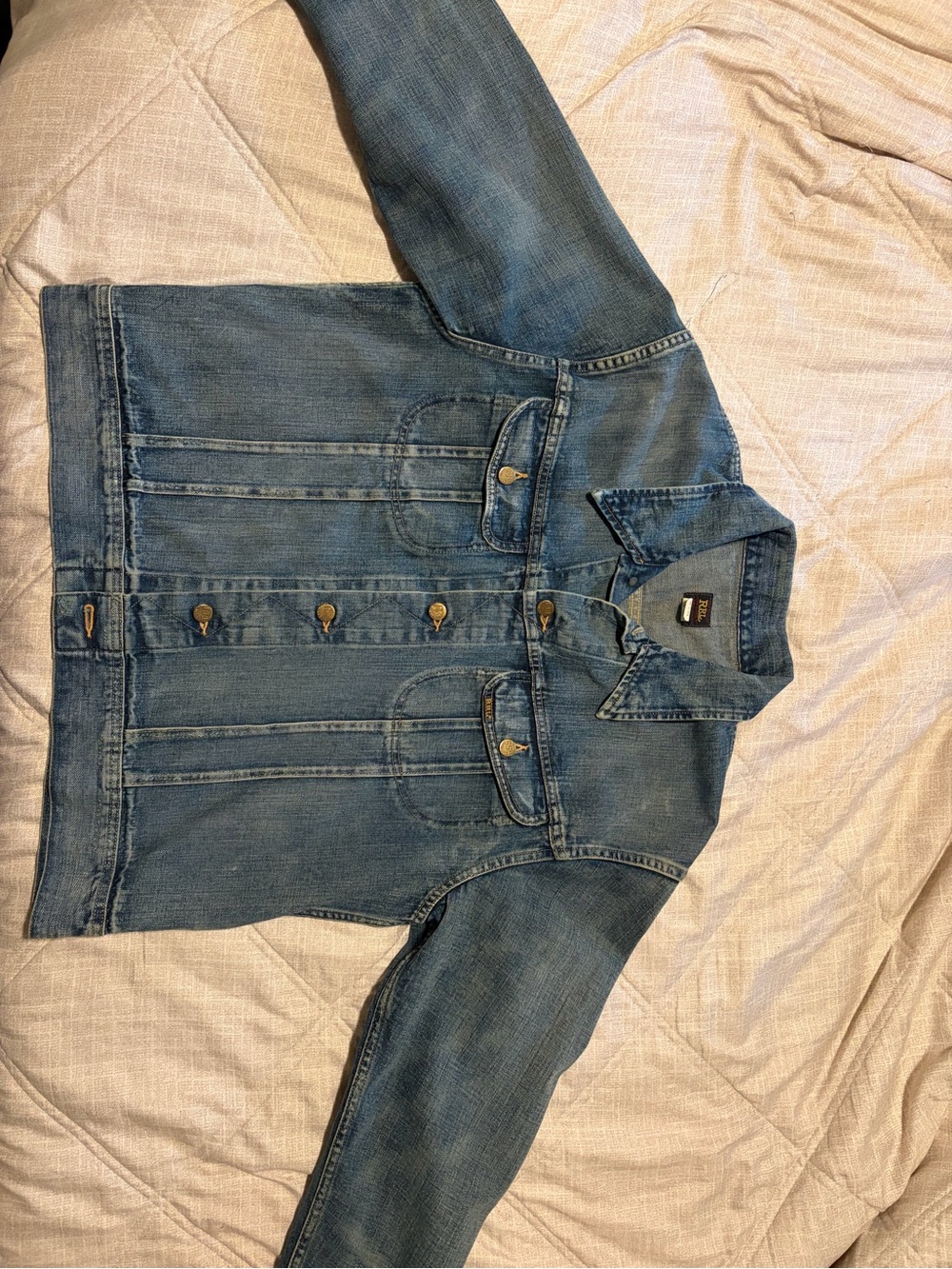 Ralph Lauren Double RL Men's Leeland Indigo Denim Trucker Jacket